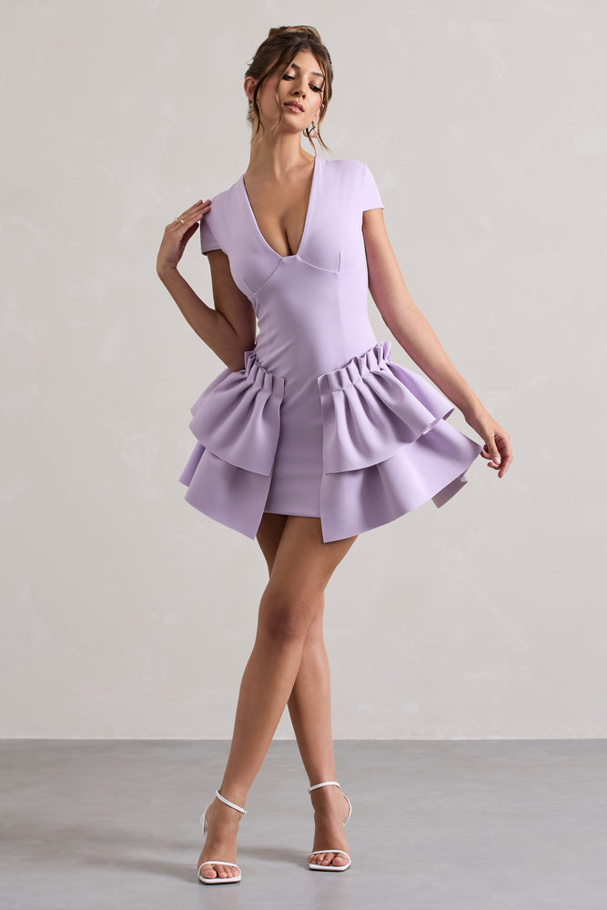 A line summer dress with v neckline 5033