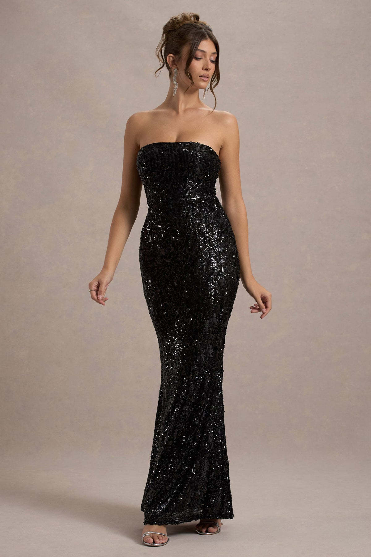 Plus Size Evening Sequin Dresses Uk Like Magic Black Sequin Bandeau Maxi Dress Club L London Plus Size Evening Sequin Dresses Uk Like Magic Black Sequin Bandeau Maxi Dress Club L London