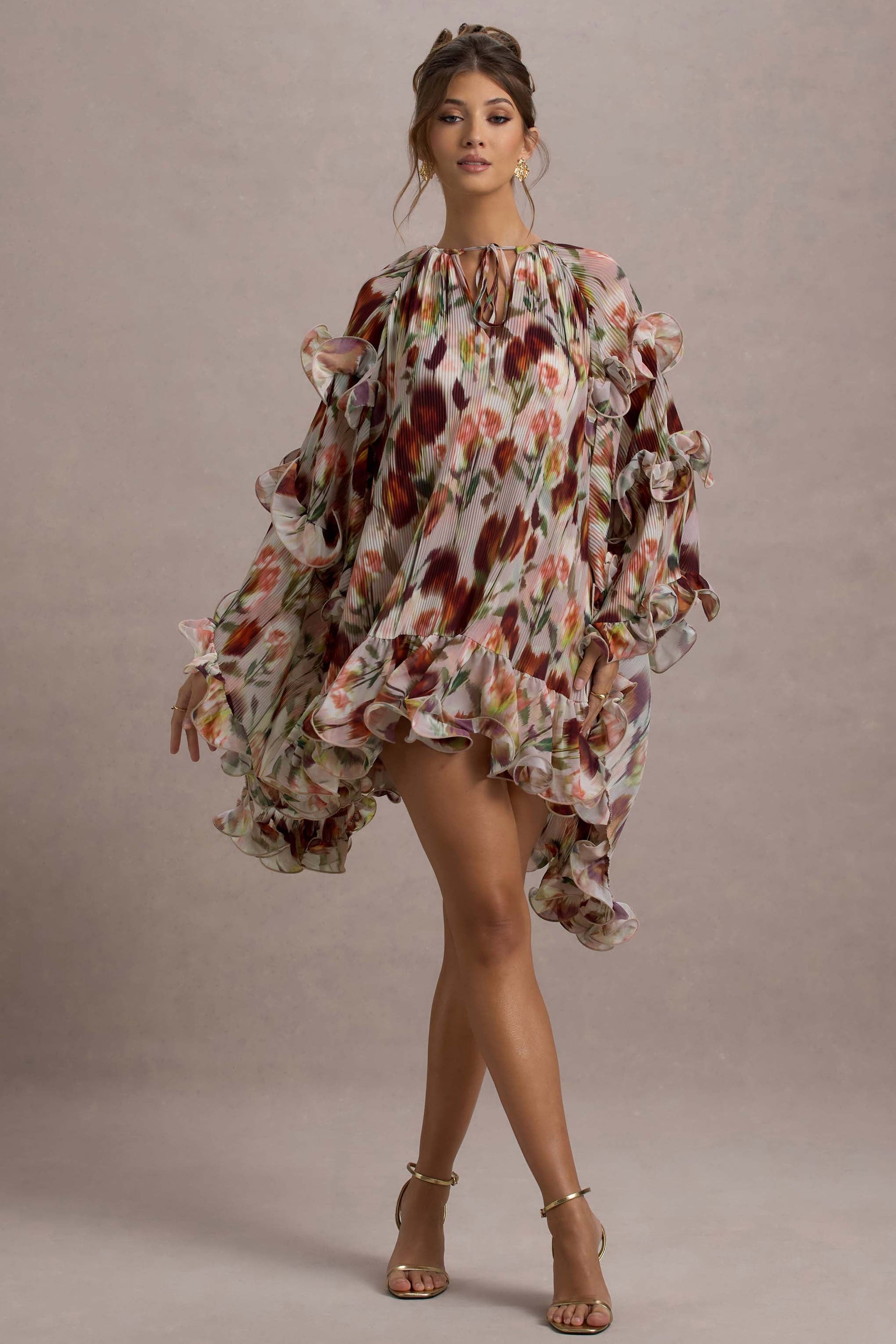 WB_CL135186273-Abelia-CreamFloralPrintHigh-NeckCape-SleeveChiffonMiniDress2