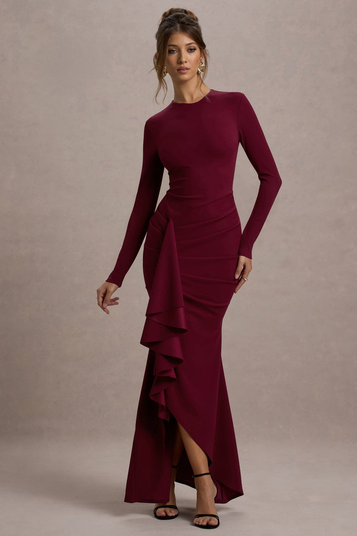 fitted lace wedding dress Women's Burgundy Maxi Velvet Dress Long Sleeve Lace V Neck Empire Waist fitted lace wedding dress Women's Burgundy Maxi Velvet Dress Long Sleeve Lace V Neck Empire Waist