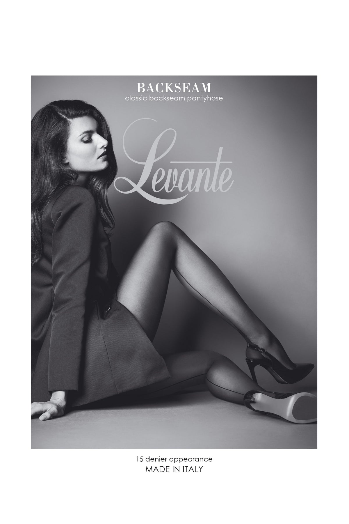 Levante | Medias negras con costura trasera