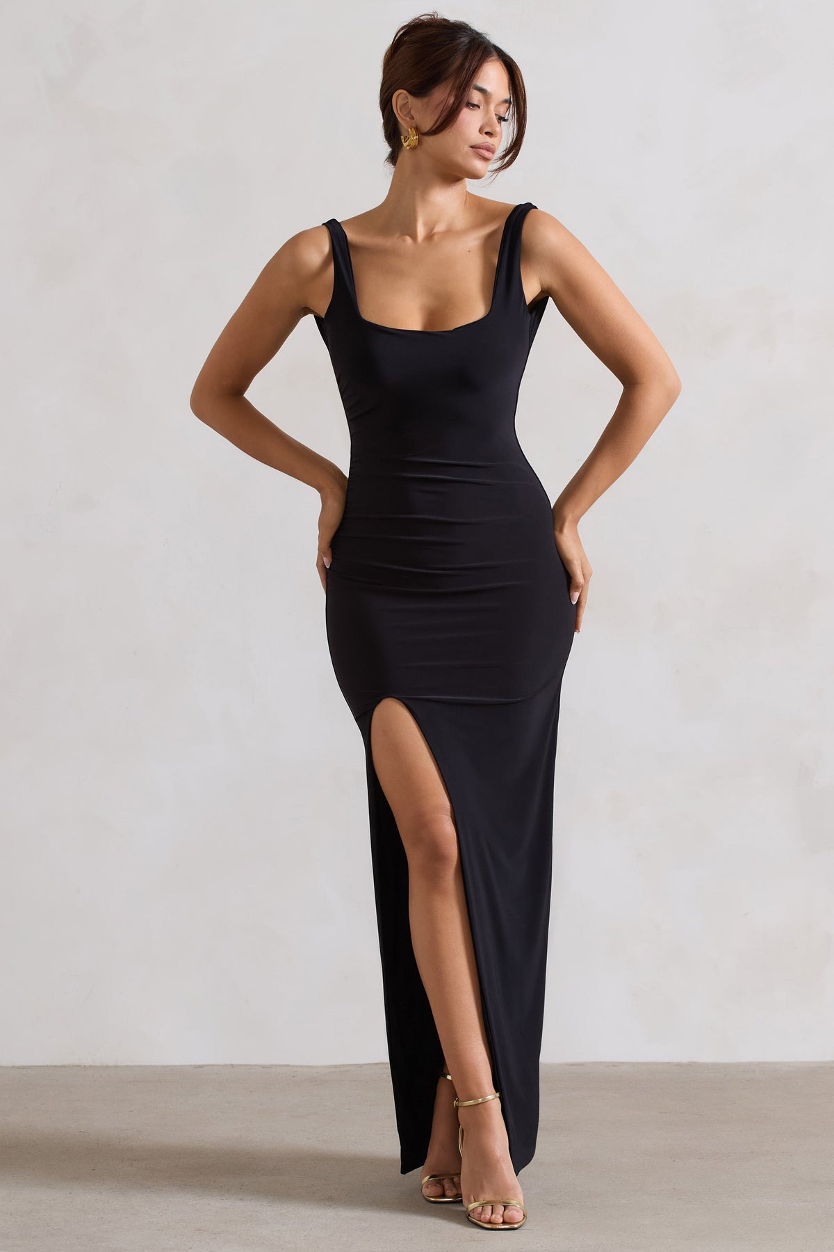 Thigh High Slit Side Slit Bodycon Dress Wilder Midi Dress Textured Thigh Split Bodycon Dress In Thigh High Slit Side Slit Bodycon Dress Wilder Midi Dress Textured Thigh Split Bodycon Dress In
