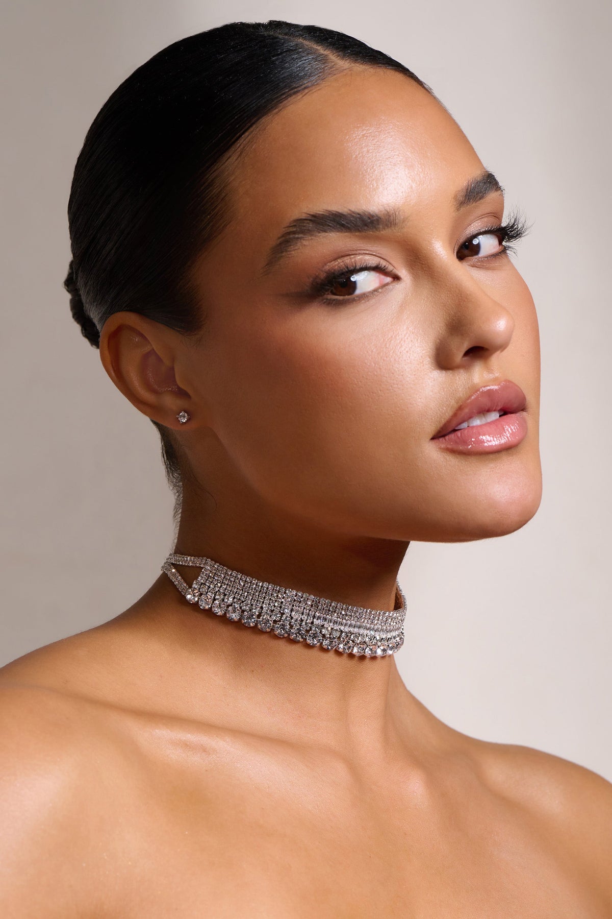 Diamante on sale choker necklace