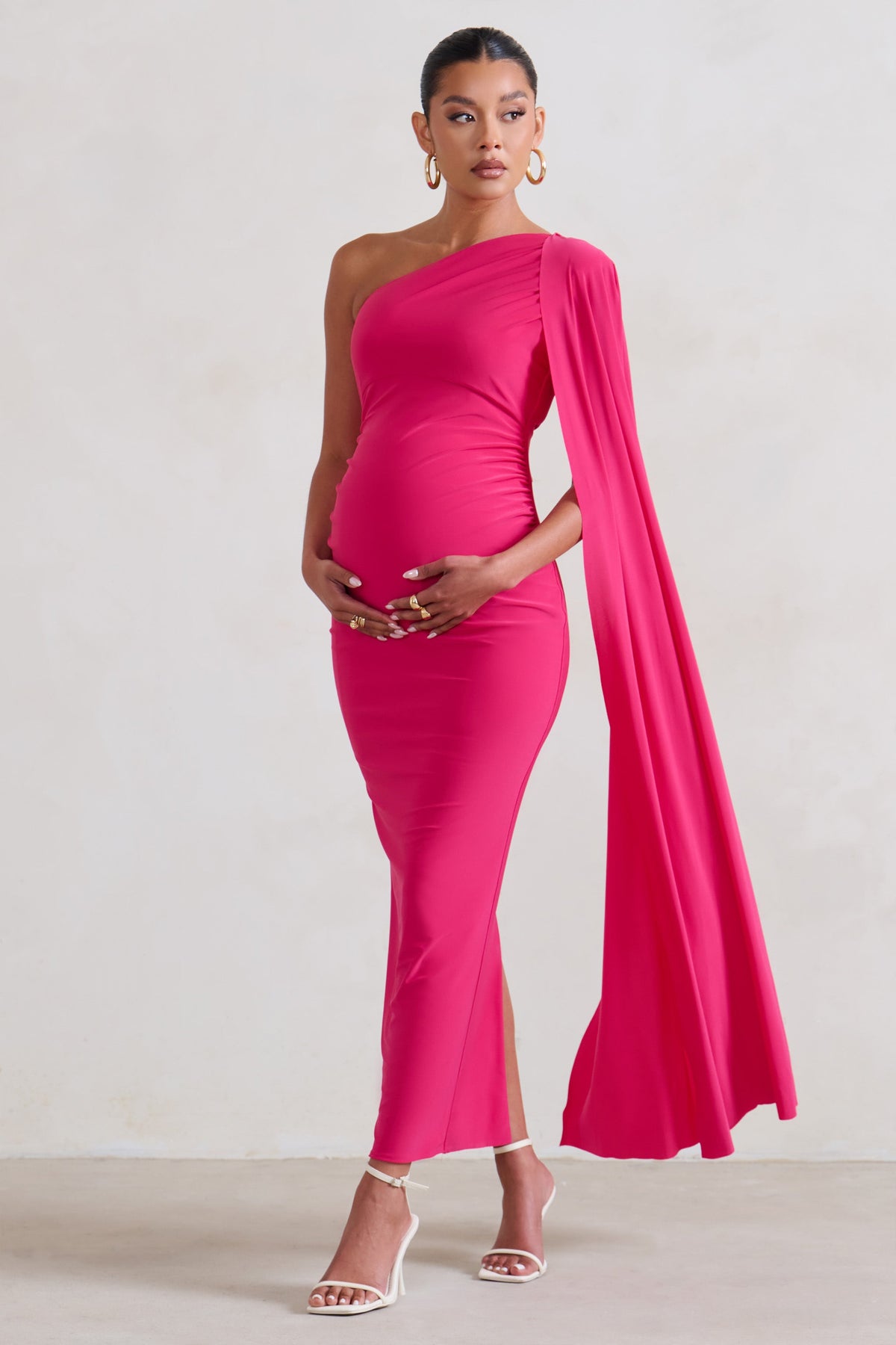 Pink Tie Dye Maternity Delivery Gown - Sexy Mama Maternity