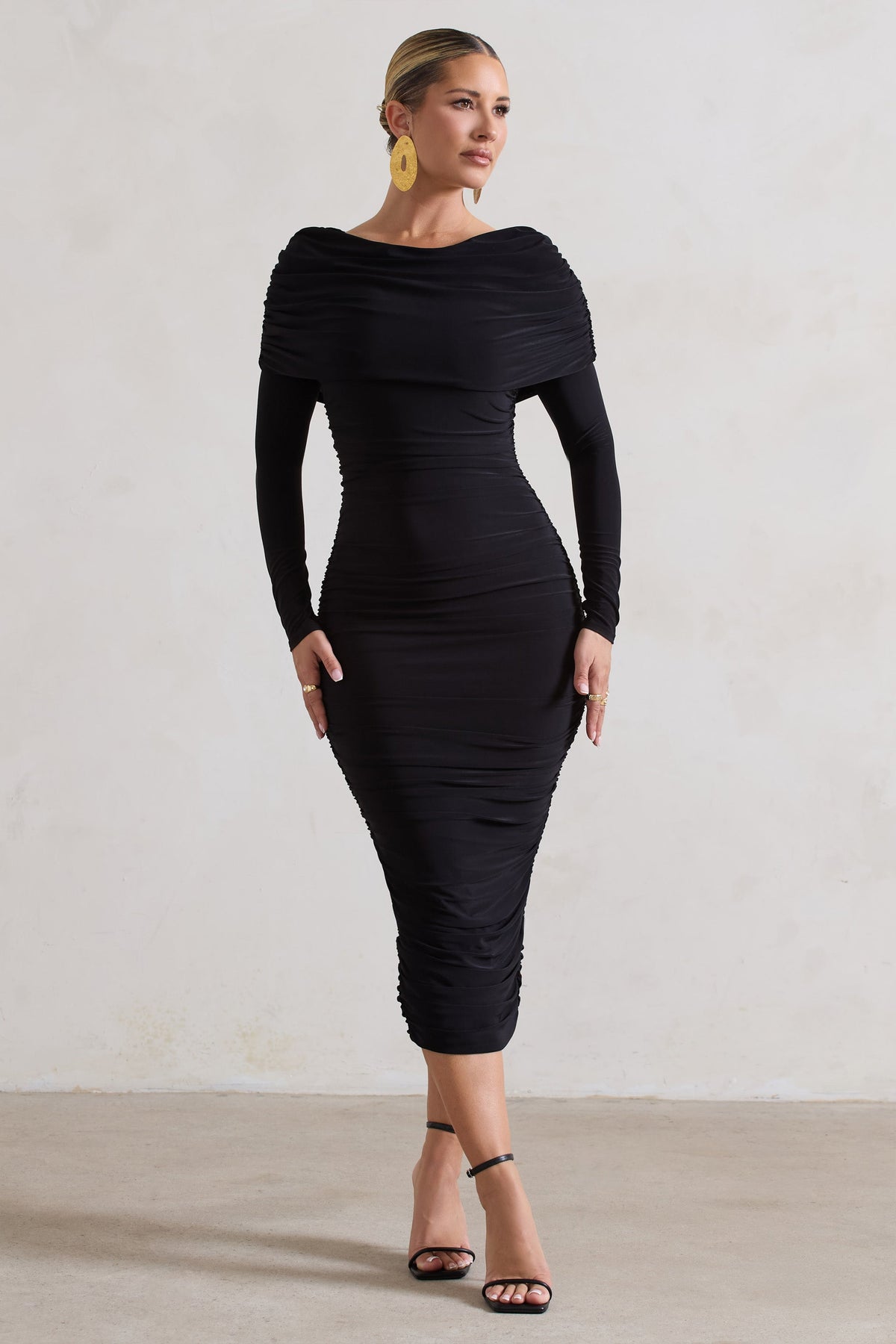 Lea split hotsell midi dress