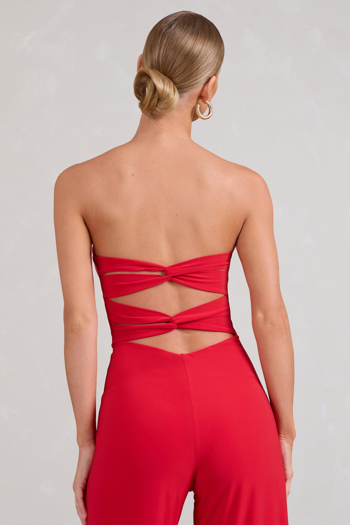 Janon Red Sweetheart Bandeau Jumpsuit – Club L London - USA