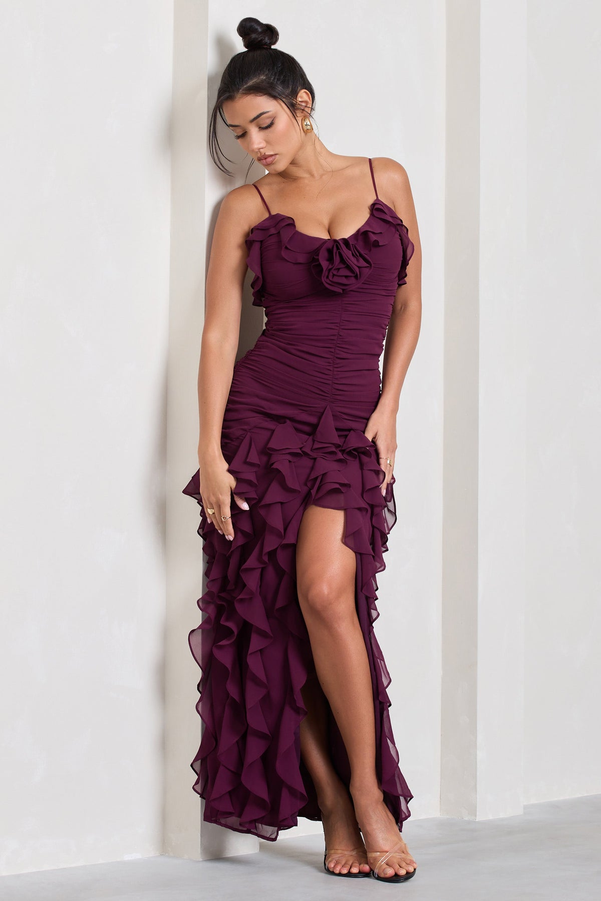 Strappy to be here purple maxi dress Clearance