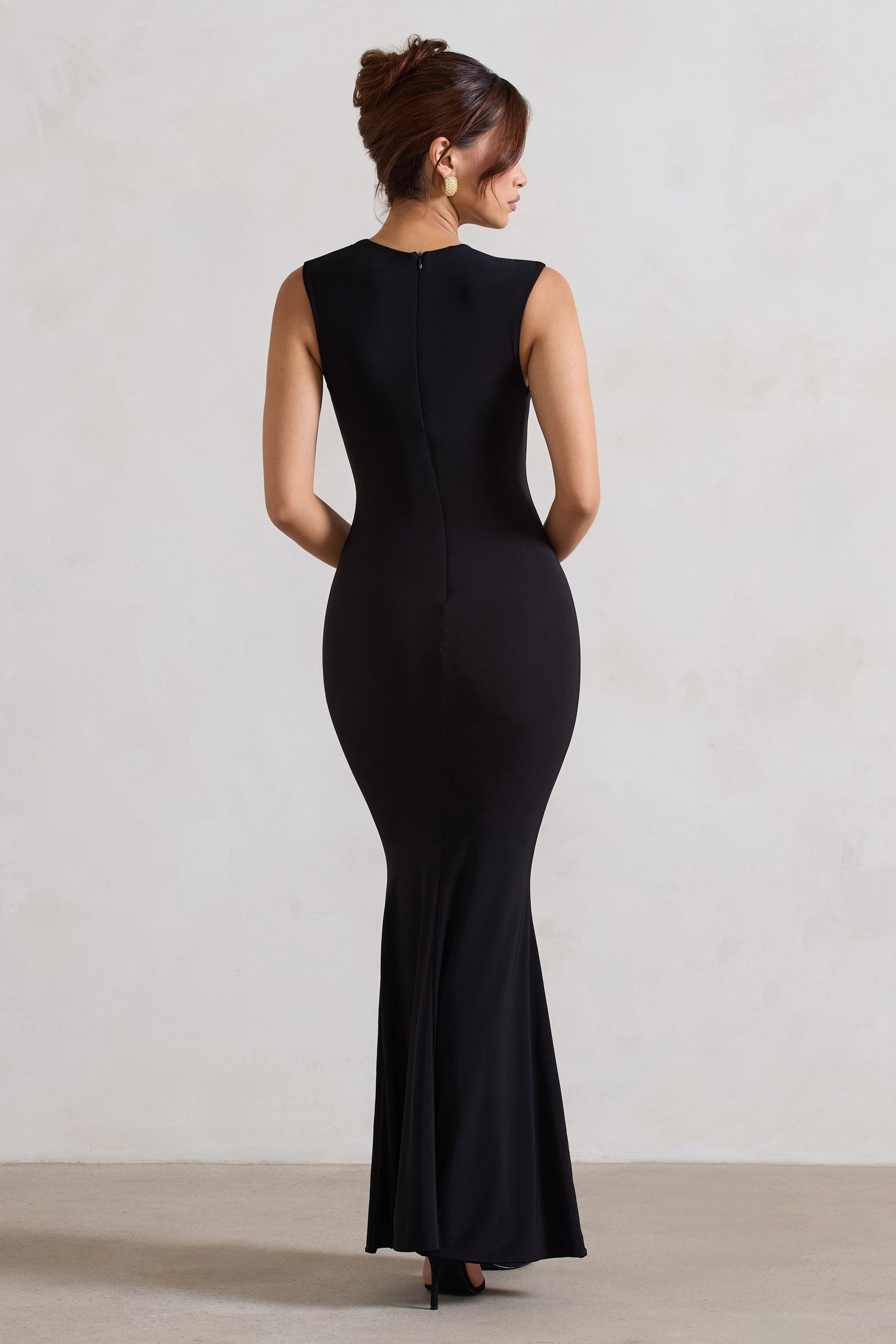 sleeveless long black dress Black Maxi Dress | Womens | Medium (Available in L) | 100% Polyester