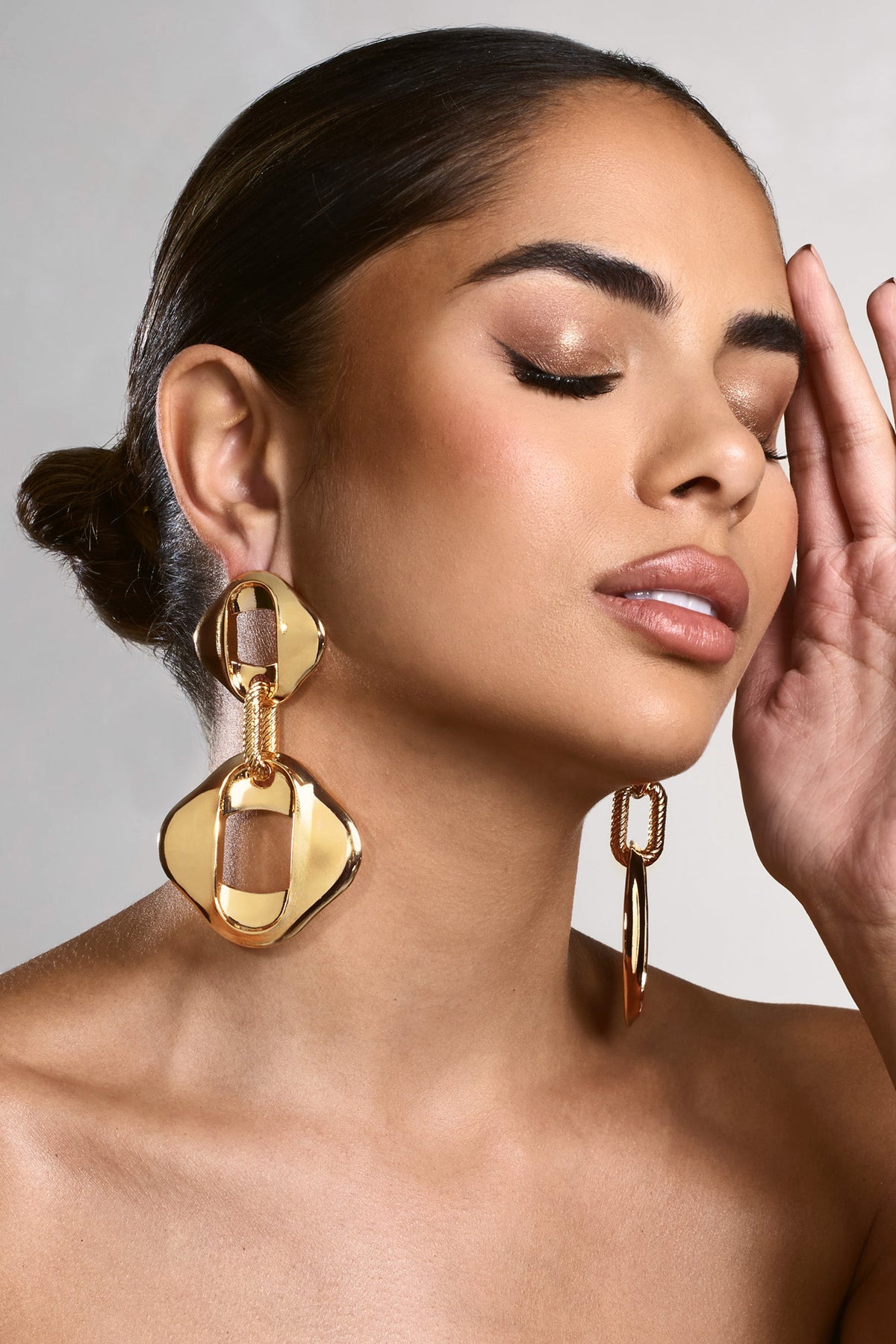 Orla | Gold Chain Drop Earrings