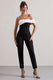 Paxton | Black Twisted Bardot Tailored Jumpsuit - Club L London - USA
