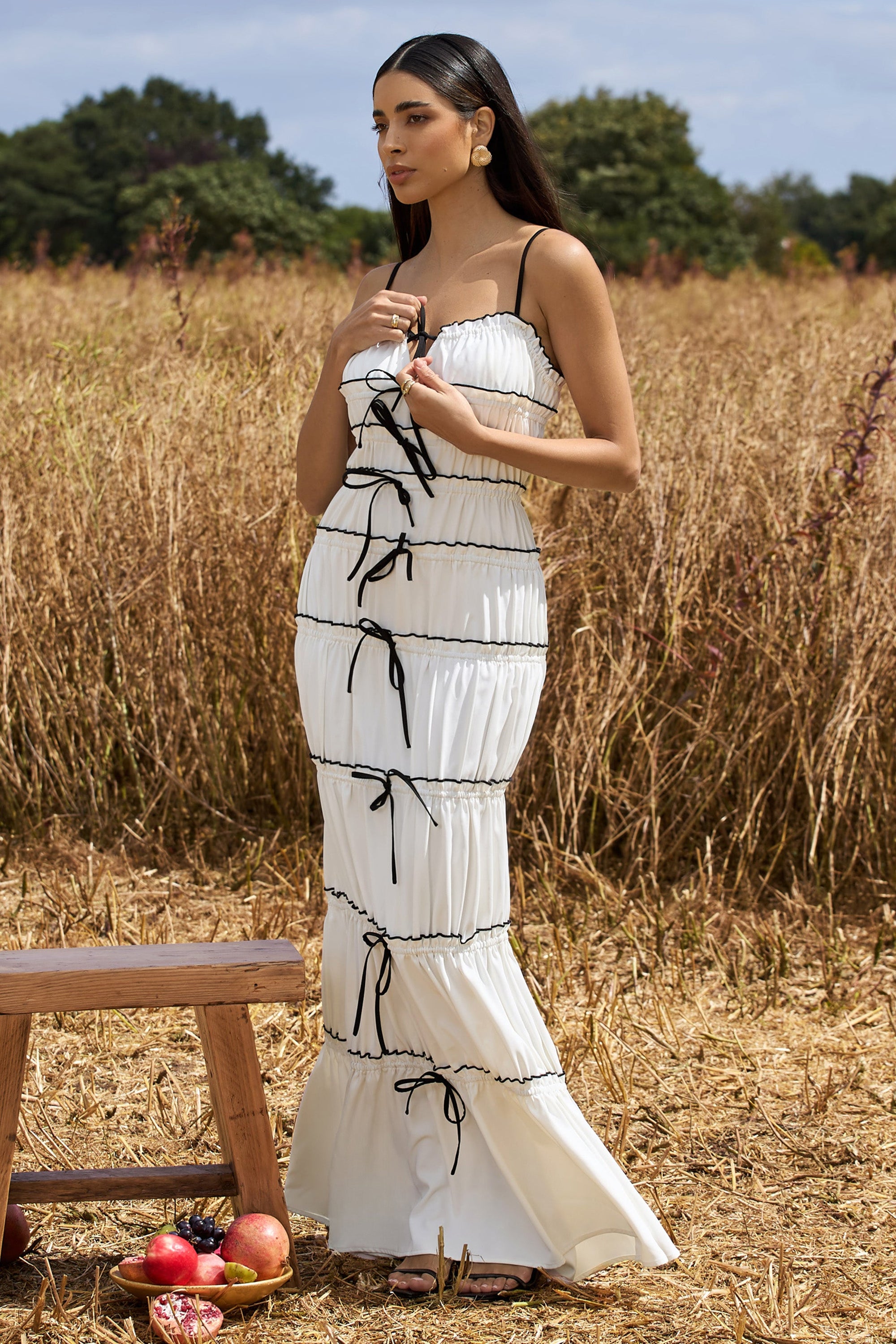 summer strappy maxi dresses Floral A-line Maxi Dress, Strappy Summer