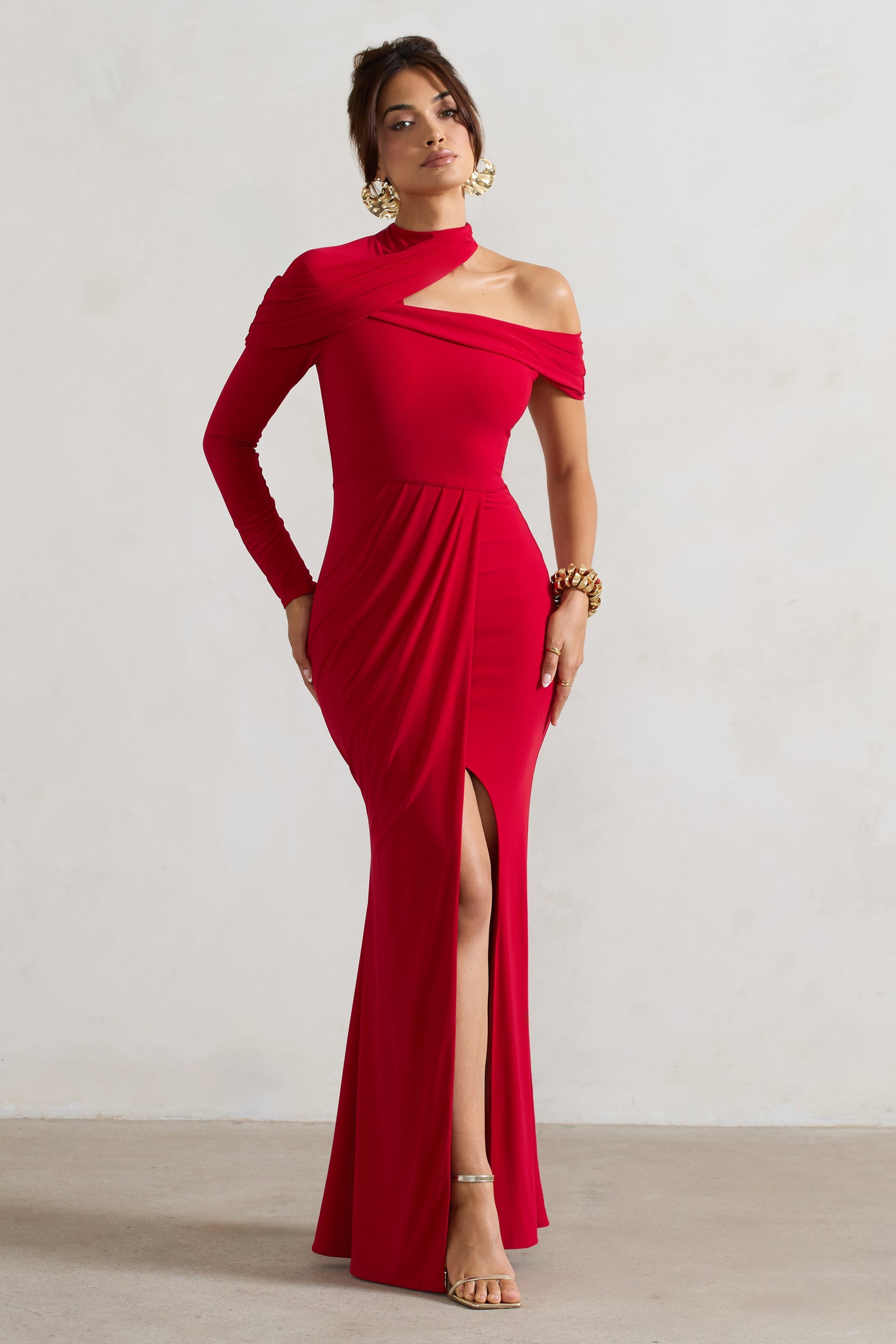 hip split maxi dress Esme High Split Maxi Dress