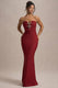 Molly | Berry Strapless Sweetheart Maxi Dres - Club L London - USA