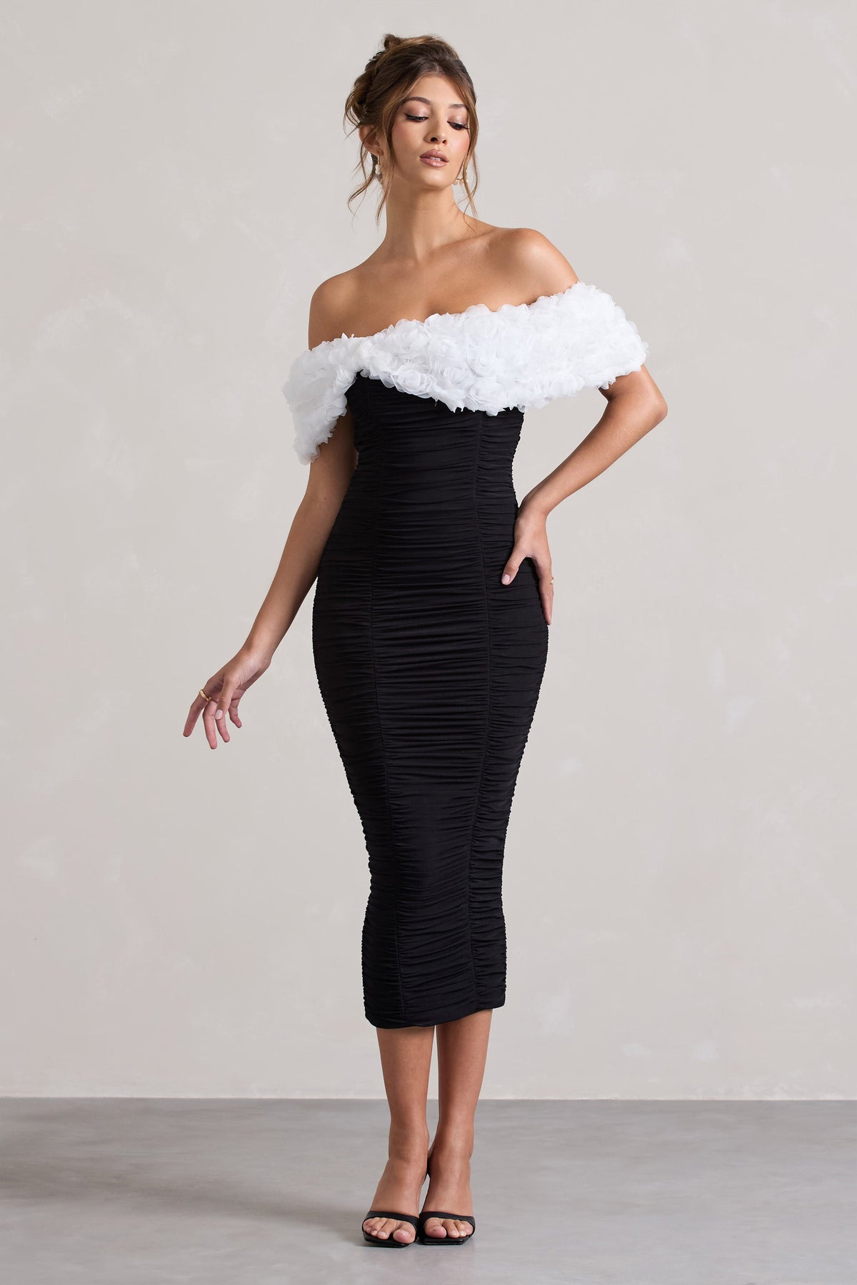 Bardot dalia tiered fashion dress