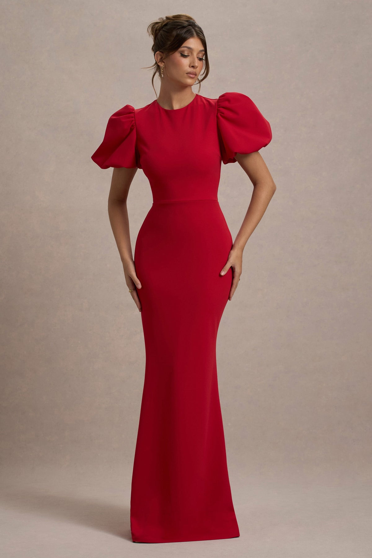 Love Letters | RED Puff-Sleeve Maxi Dress Love Letters | RED Puff-Sleeve Maxi Dress