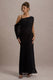 Aeliana | Black Strappy V-Neck Maxi Dress With Chiffon Sash - Club L London - USA