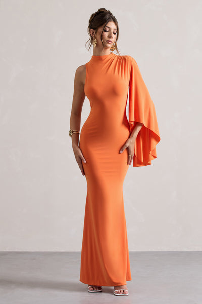 トップス VIVIANO / Gathered Neck Top orange 2AV3853_SET_1582d50c-b477-4947