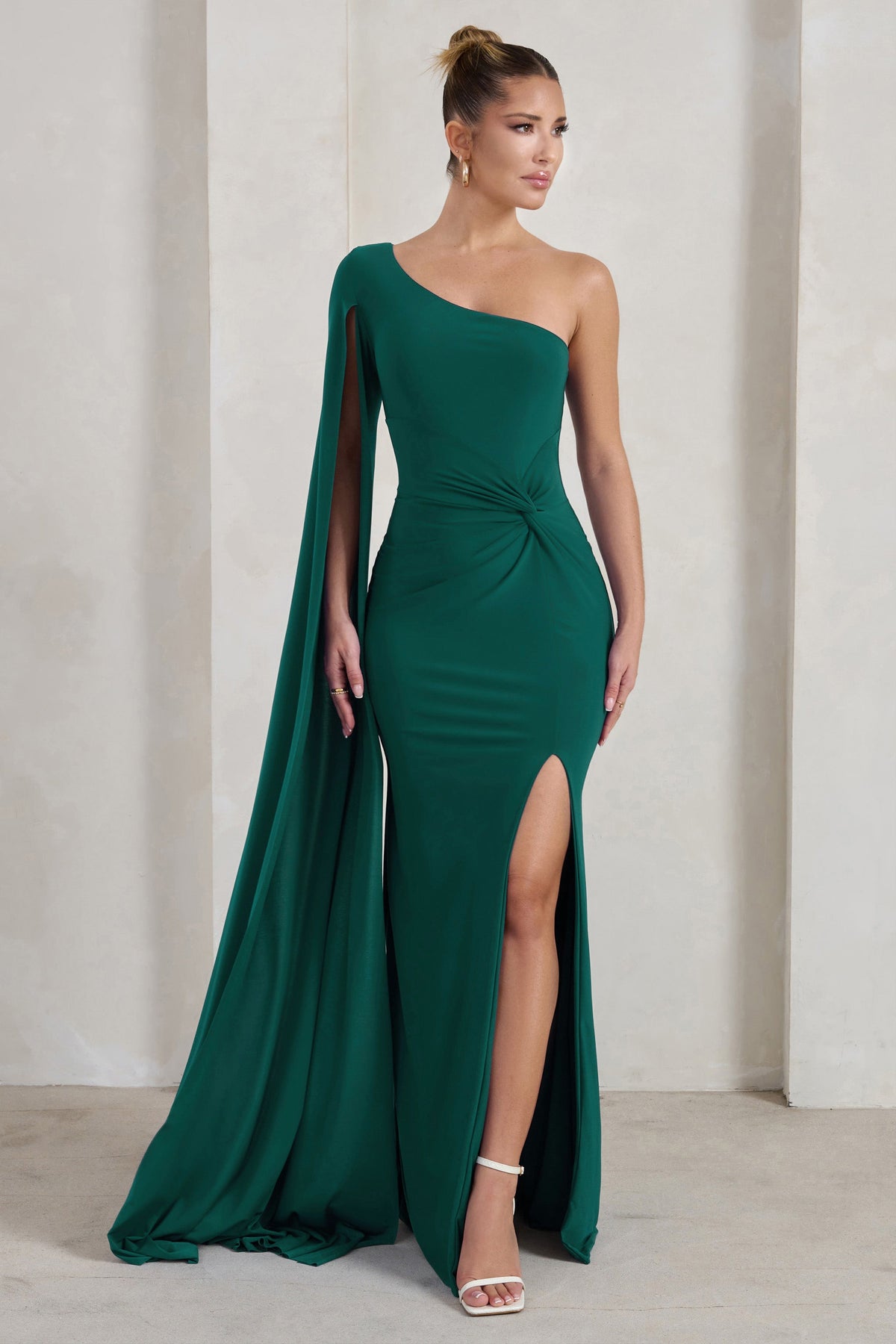 Haute Couture Green Prom Dress Ball Gown Quinceanera Dress