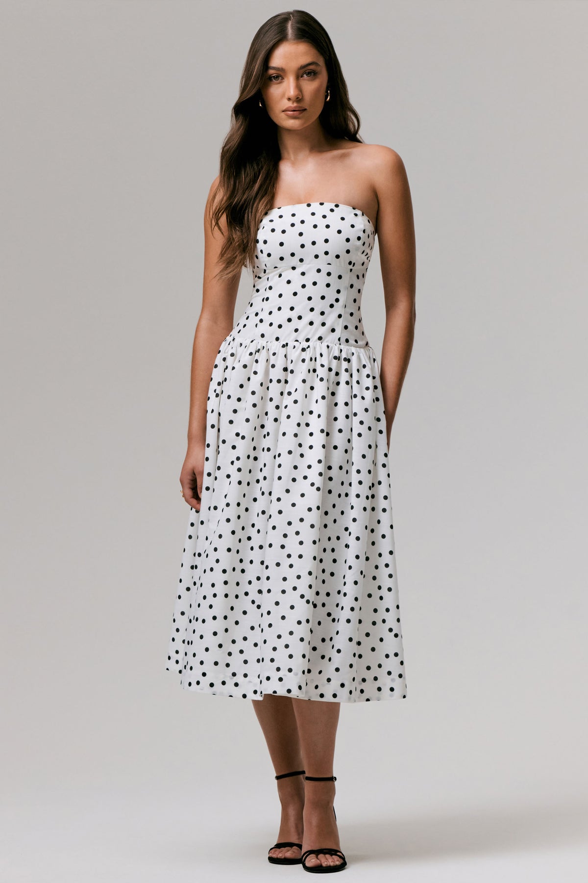 Triumph | Polka Dot Bandeau Midi Dress - UK 12 POLKADOT Triumph | Polka Dot Bandeau Midi Dress - UK 12 POLKADOT