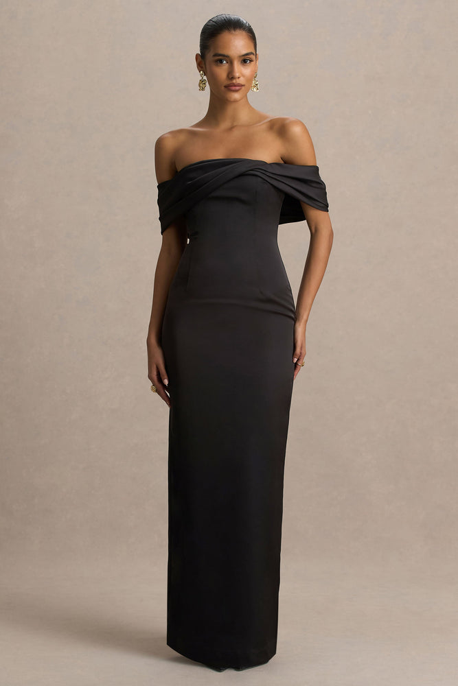 Split Drape Maxi Lipsy Bardot Maxi Dress Club L One Moment Black Bardot Wrap Ruched Split Split Drape Maxi Lipsy Bardot Maxi Dress Club L One Moment Black Bardot Wrap Ruched Split