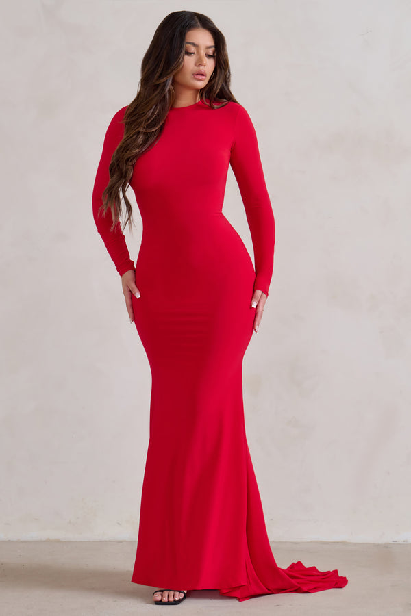 strapless open back dress One Step Ahead