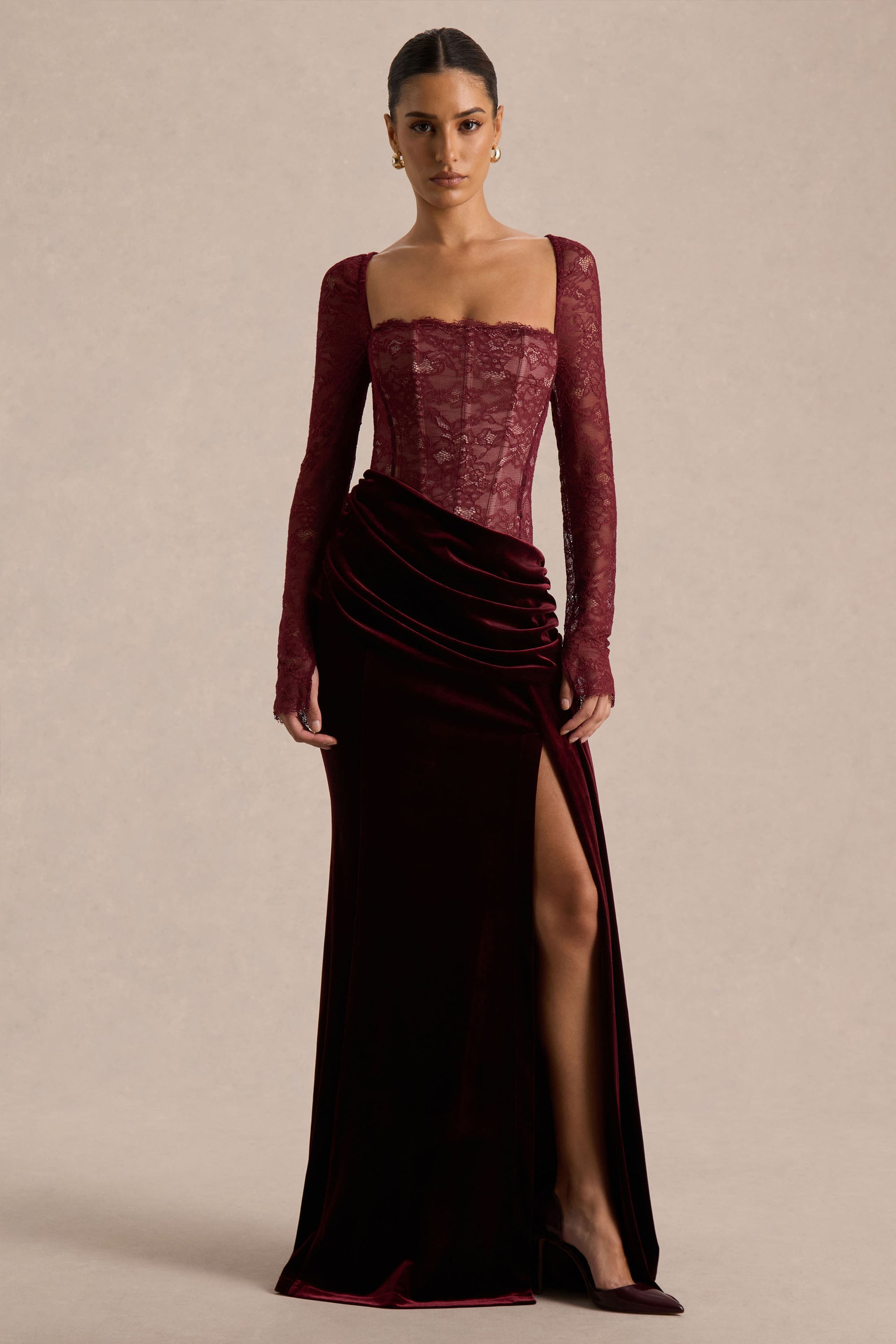velvet maxi dress Bella and Bloom Boutique Embrace elegant comfort in the Veronica Velvet Maxi Dress Emerald Green Maxi - Green