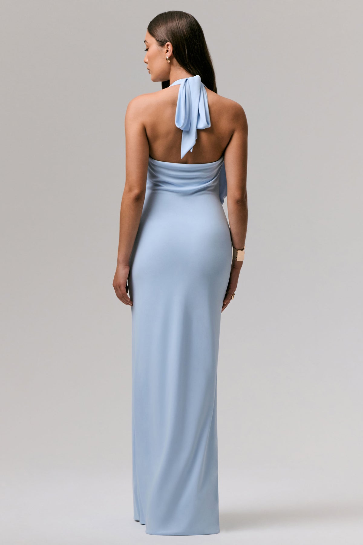 Shooting Star Powder Blue Plunge-Neck Wrap Maxi Dress With Waist Det – Club L London Shooting Star Powder Blue Plunge-Neck Wrap Maxi Dress With Waist Det – Club L London
