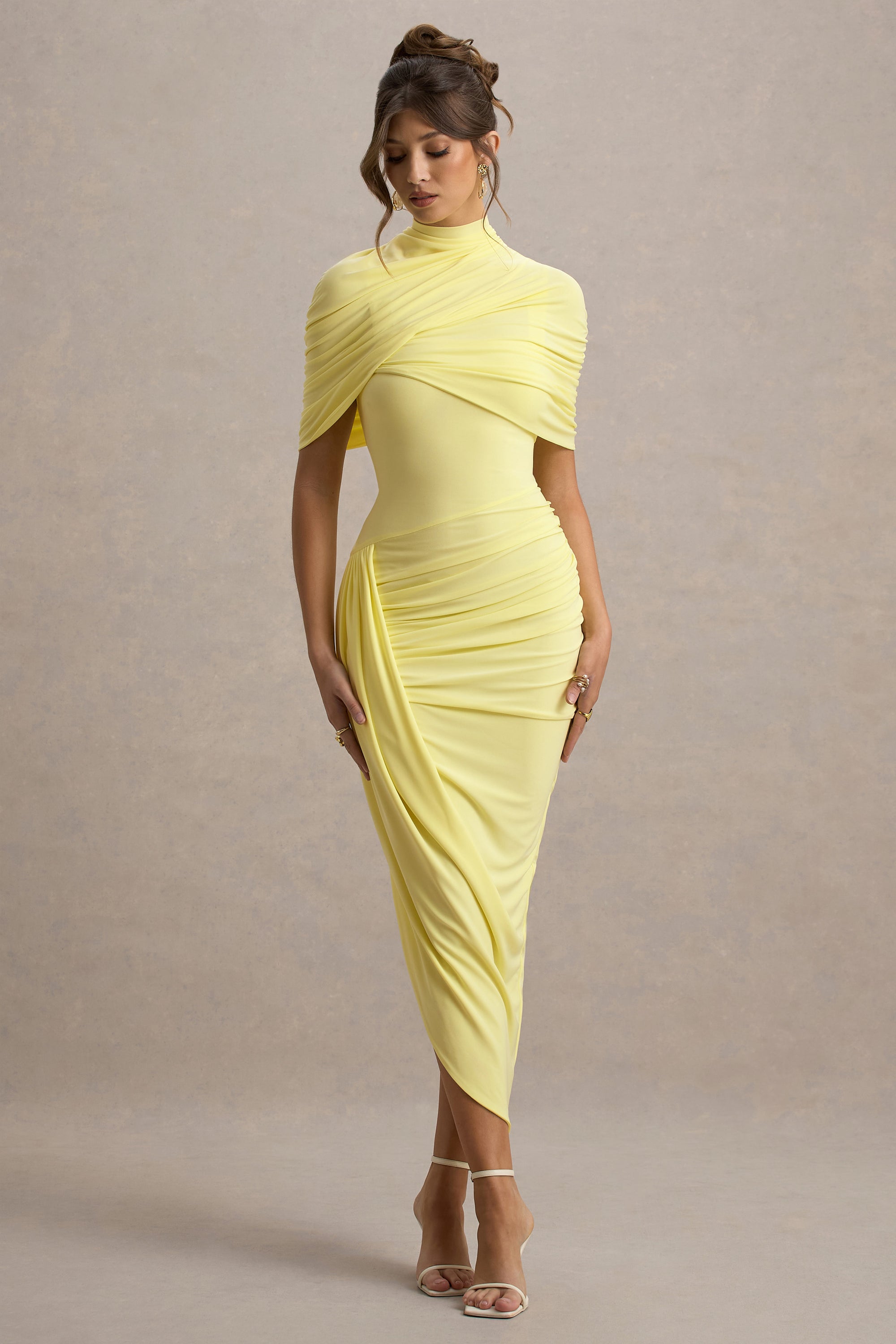 red carter lemon dress Prosperina Linen Strapless Midi Dress - All Dresses