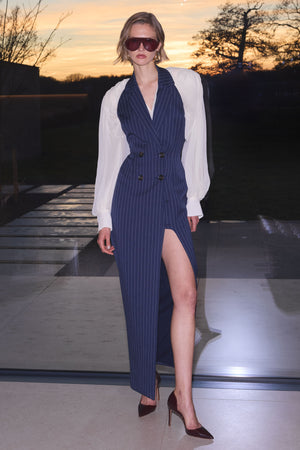 tight fitting parti striped dress FatFace