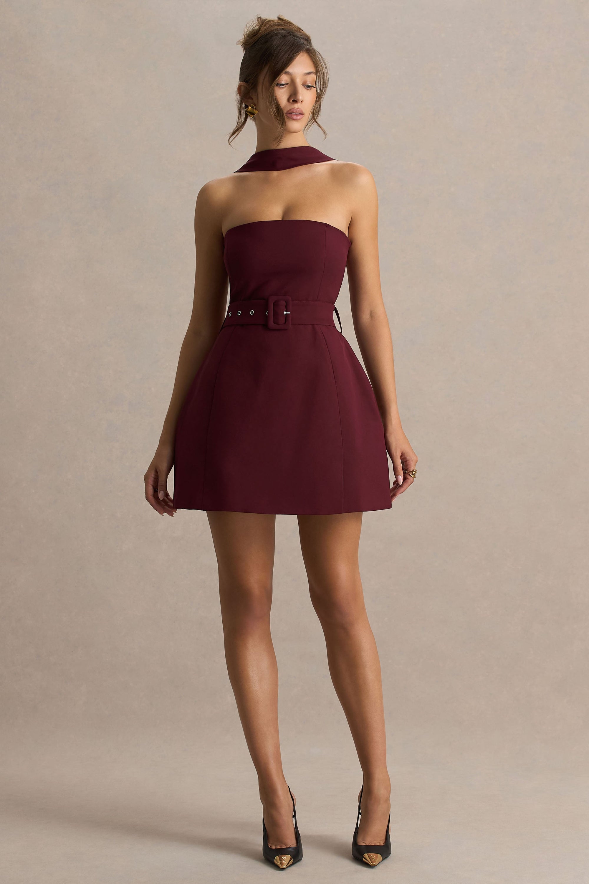 burgundy mini dress casual Burgundy Sleeveless Mini Dress - All Dresses