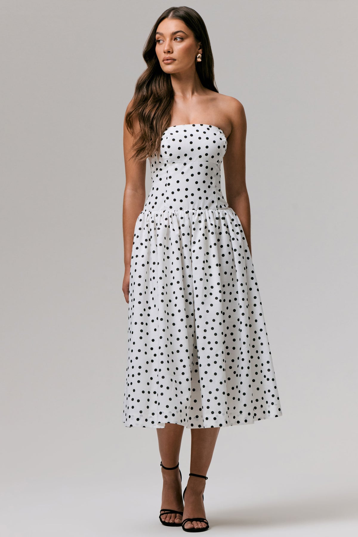 Triumph | Polka Dot Bandeau Midi Dress - UK 6 Polkadot Triumph | Polka Dot Bandeau Midi Dress - UK 6 Polkadot