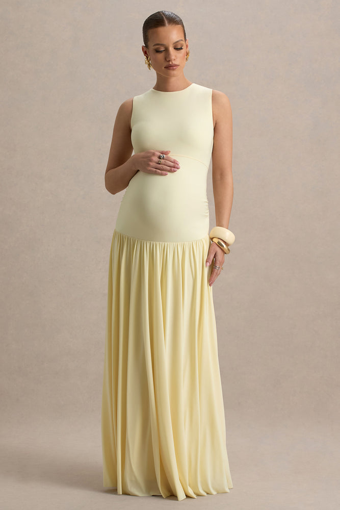 Maternity Maxi Dress Yellow Maternity Dress Canada Outline Lemon