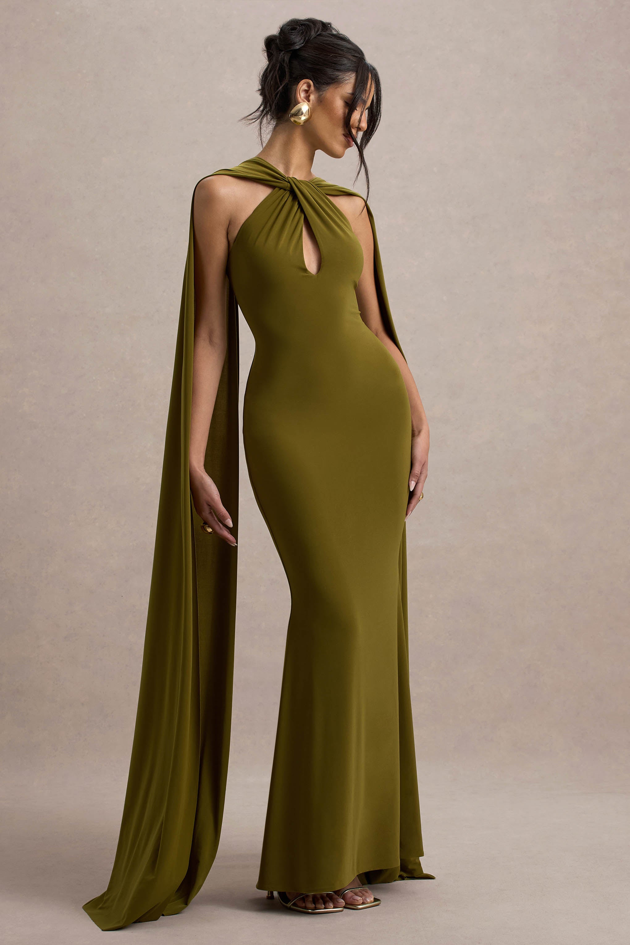 スーツ・フォーマル・ドレス layered cape dress layered cape dress