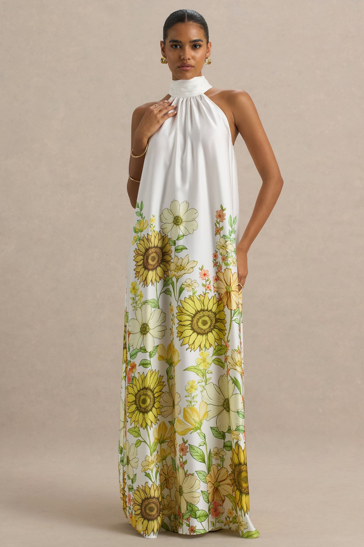 Ladies Dresses Sunflower Print Maxi Dress Maxi Dress Yellow Sunflower Print Dress Green Leaves Sexy V Ladies Dresses Sunflower Print Maxi Dress Maxi Dress Yellow Sunflower Print Dress Green Leaves Sexy V