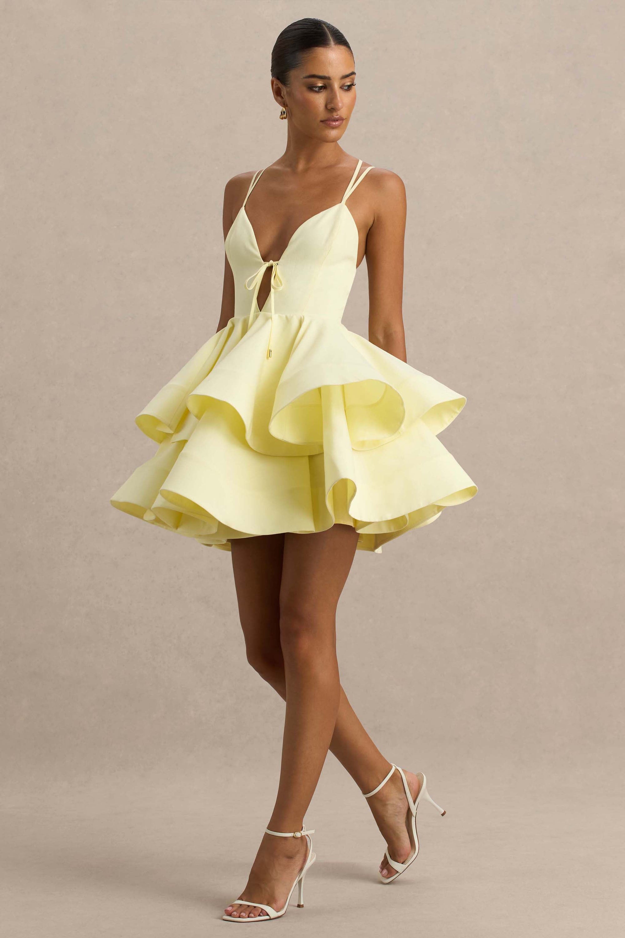 yellow club dress Outside The Club Mini Dress - Yellow