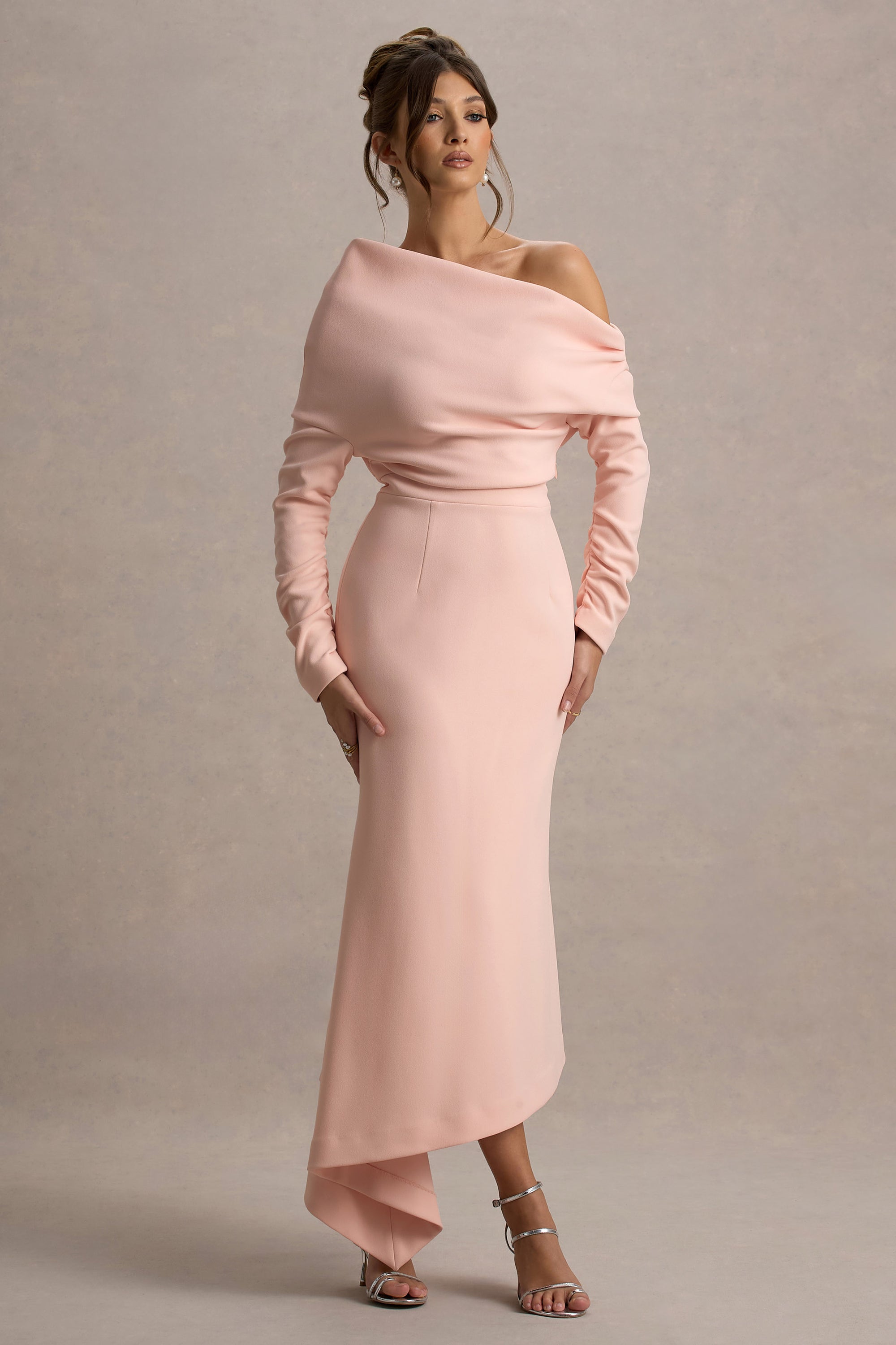 club london one shoulder dress Lou