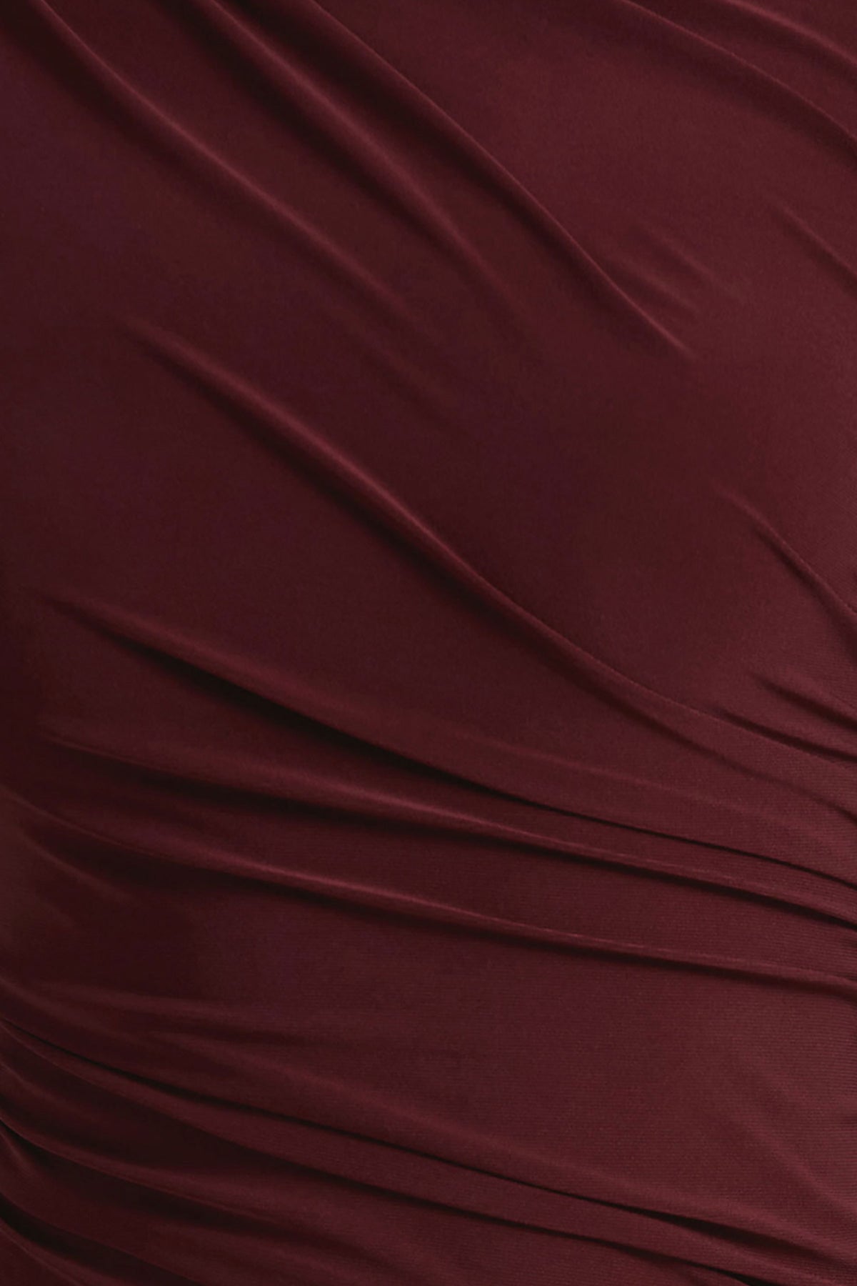 Hespera Port High-Neck Long-Sleeve Gathered Maxi Dress Club L London - USA Hespera Port High-Neck Long-Sleeve Gathered Maxi Dress Club L London - USA