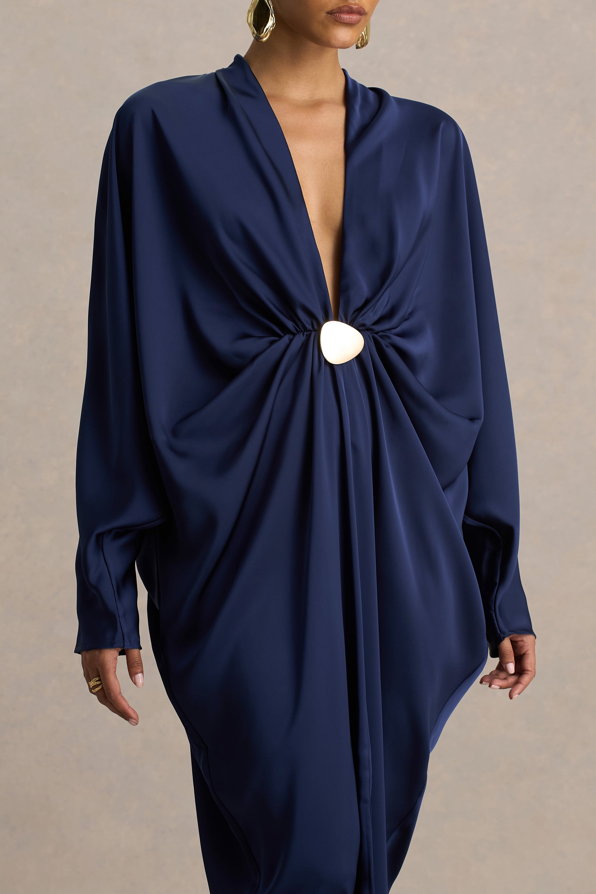 https://www.showpo.com/eu/cariela-plunge-neck-satin-maxi-dress-in-navy.html Cariela Maxi Dress