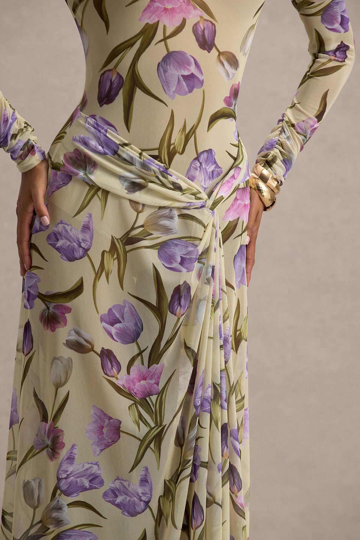 ★ GLOWNY★ MELLOW CAMI DRESS LIME BOUQUET GY25LWOP004LI Luz Metallic Chiffon Dress Yellow Magnolia – CAMI NYC