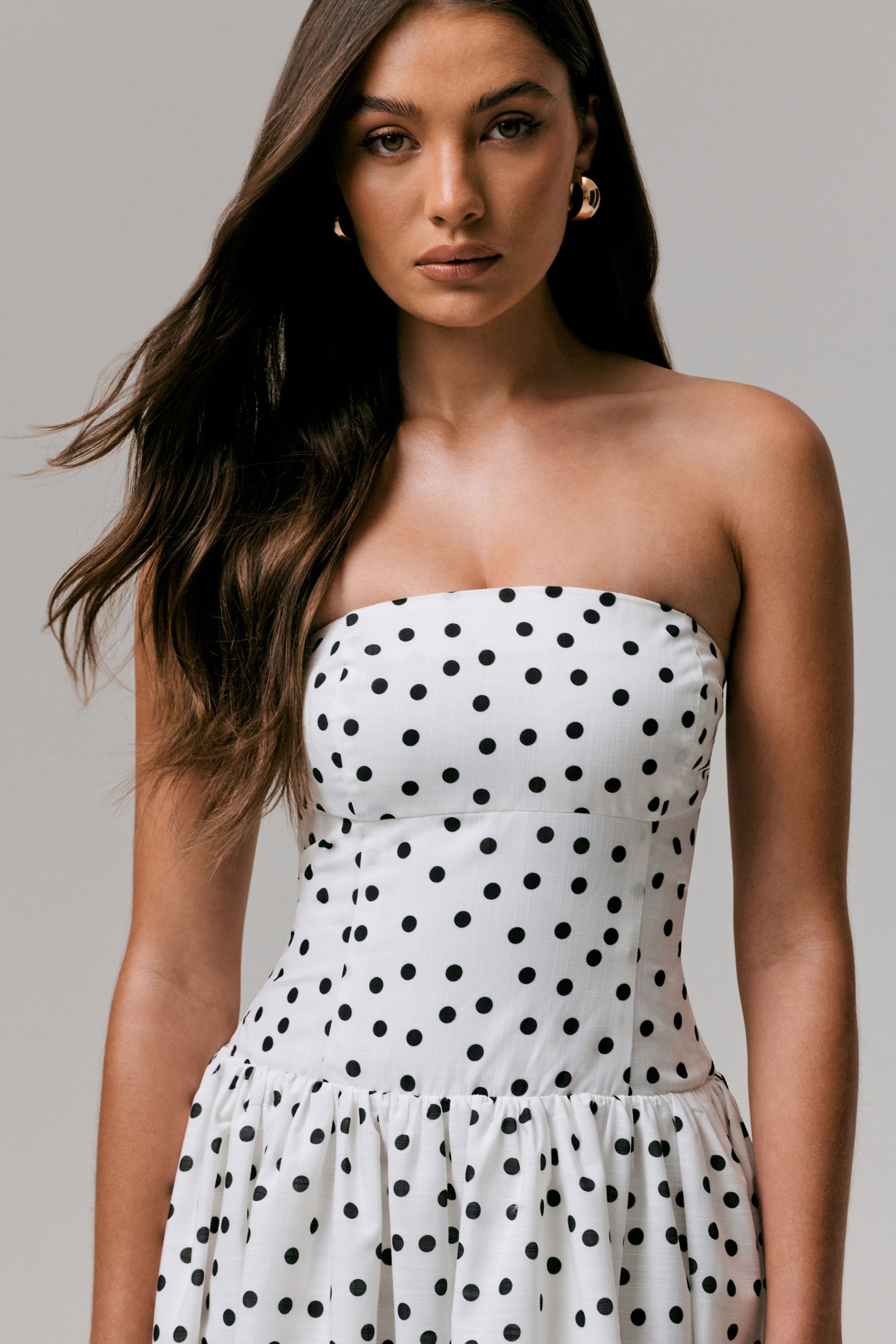 women polka dot dress Notebook Polkadot Midi adding a feminine touch to every step Bow-Detail A-Line Mini Dress in