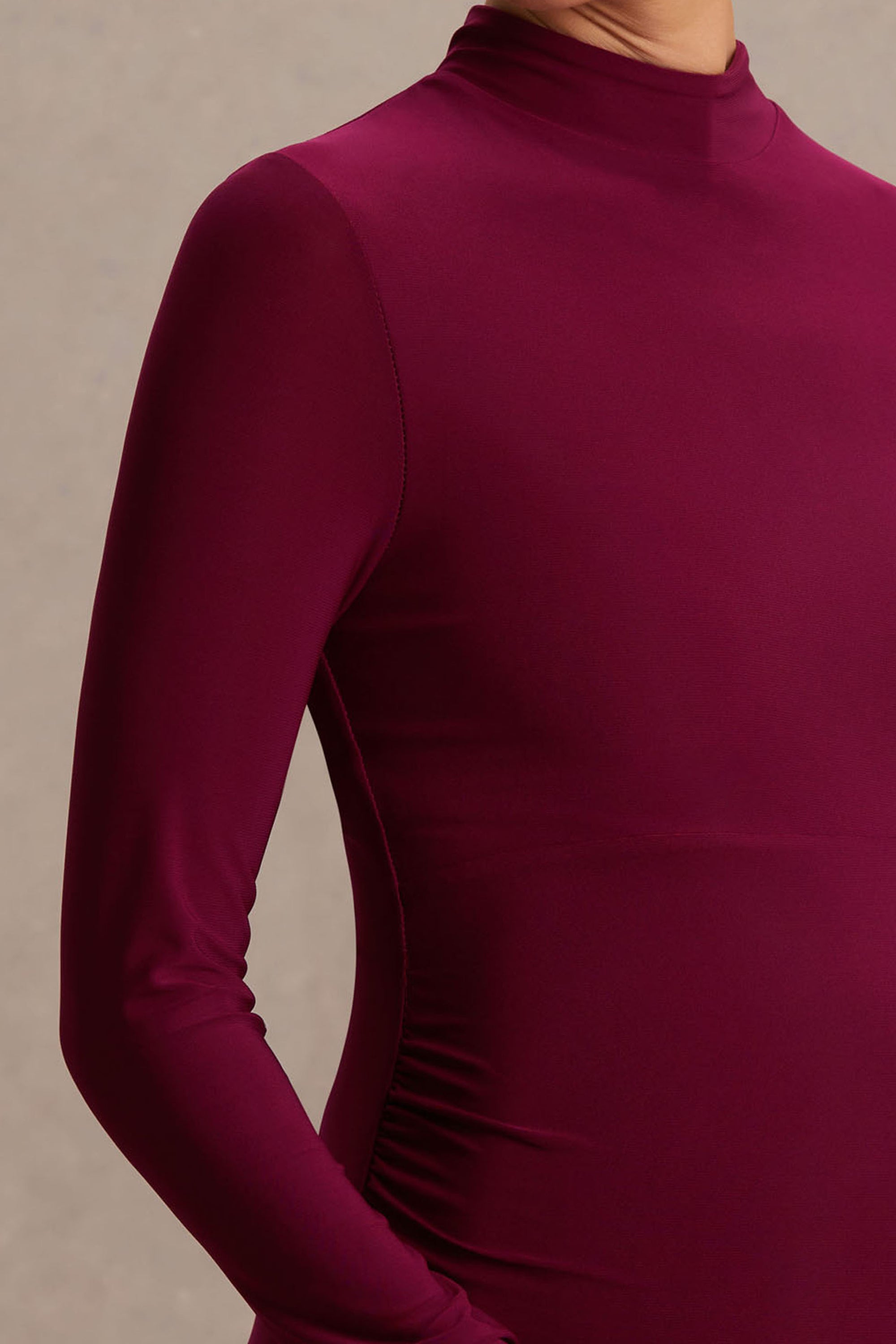 red long sleeve t shirt dress Red Oversize Shirt Dress / Valentine's Day Gift For Her / Long Red Dress / Asymmetric Collar Dress / Gift For Girfriend METD0162