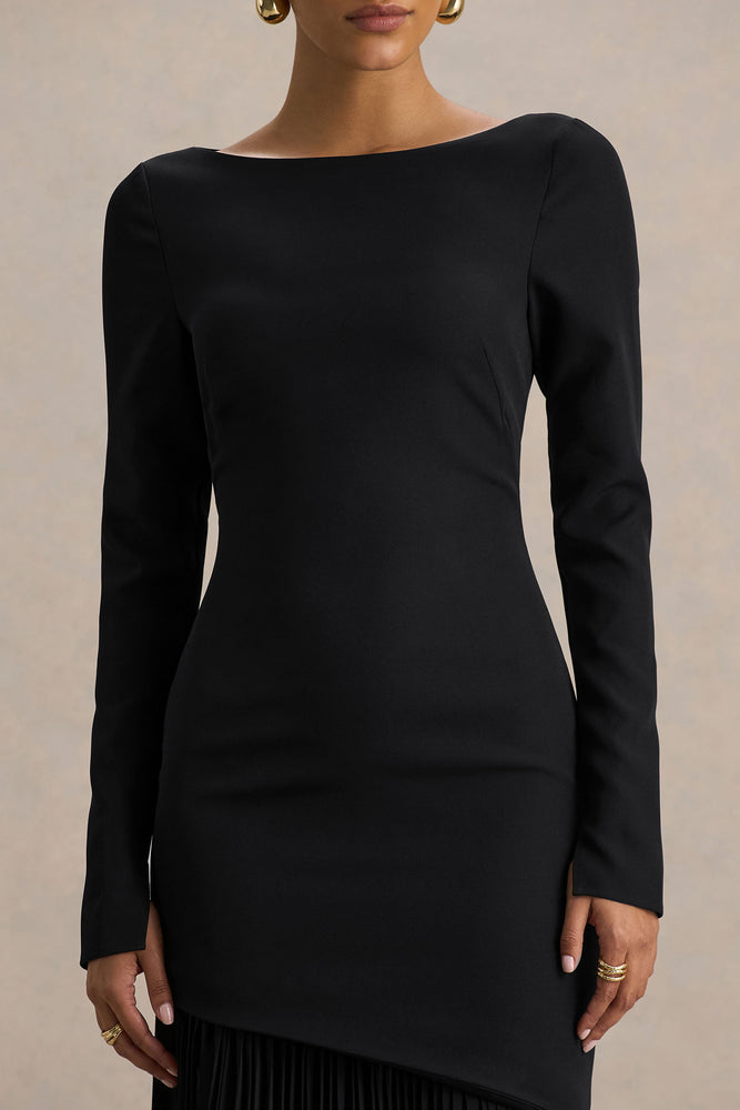 Theory Compact Crepe York Dress ブラック Black Crepe Dress (Made with Japanese Fabric) – THE SACCADE