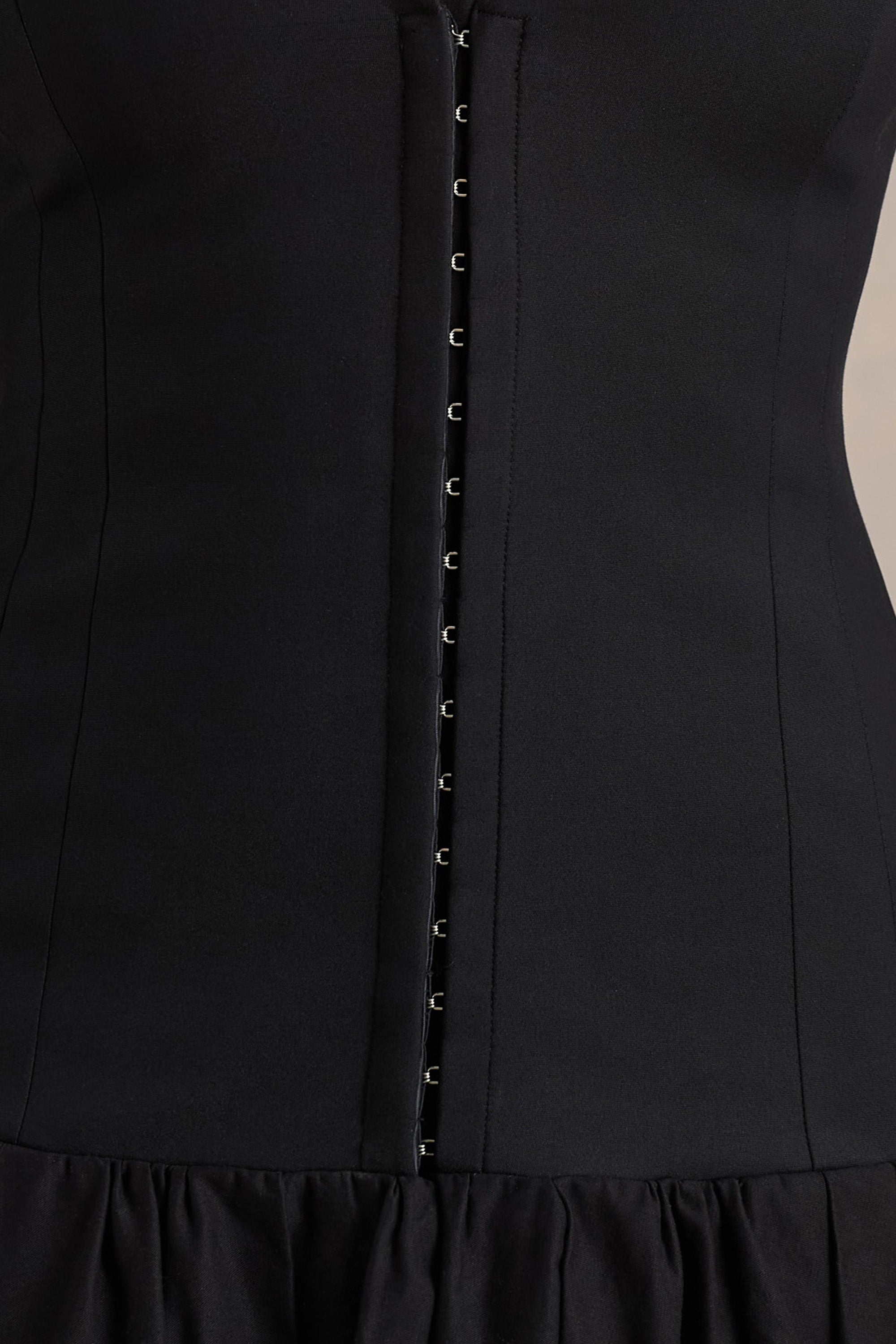 black stretch woven lace trim pleated shift dress Black Stretch Woven Extreme Pleated Shift Dress