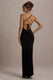 Dressing Up | Black One Shoulder Maxi Dress With Open Back Detail - Club L London - USA