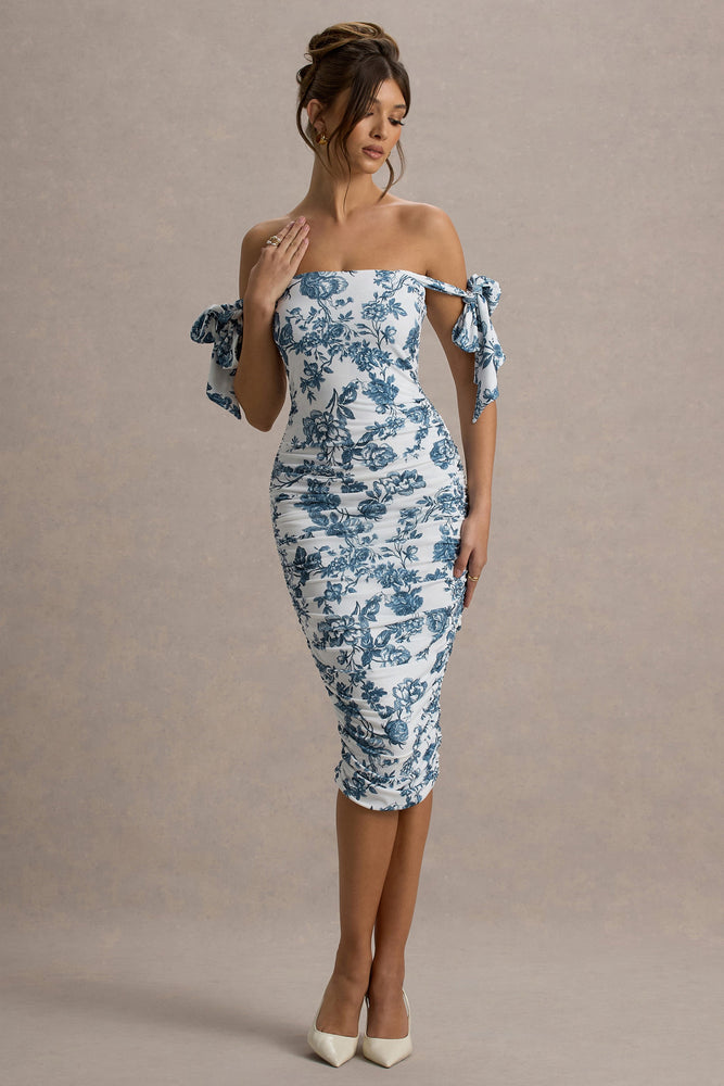 blue bodycon formal dress Hollis