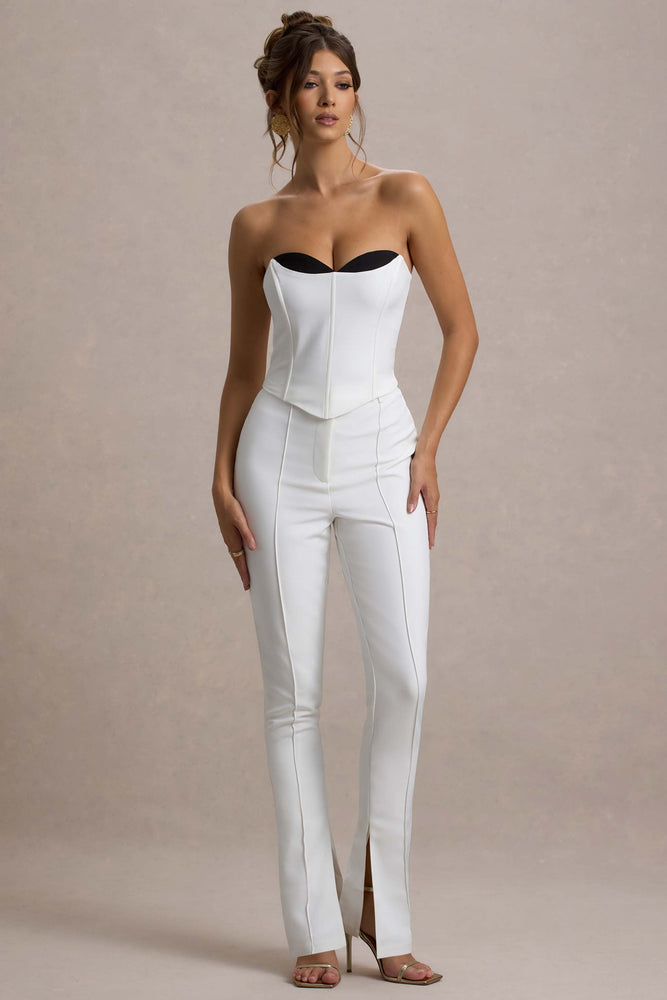 melt the lady logo slit pants