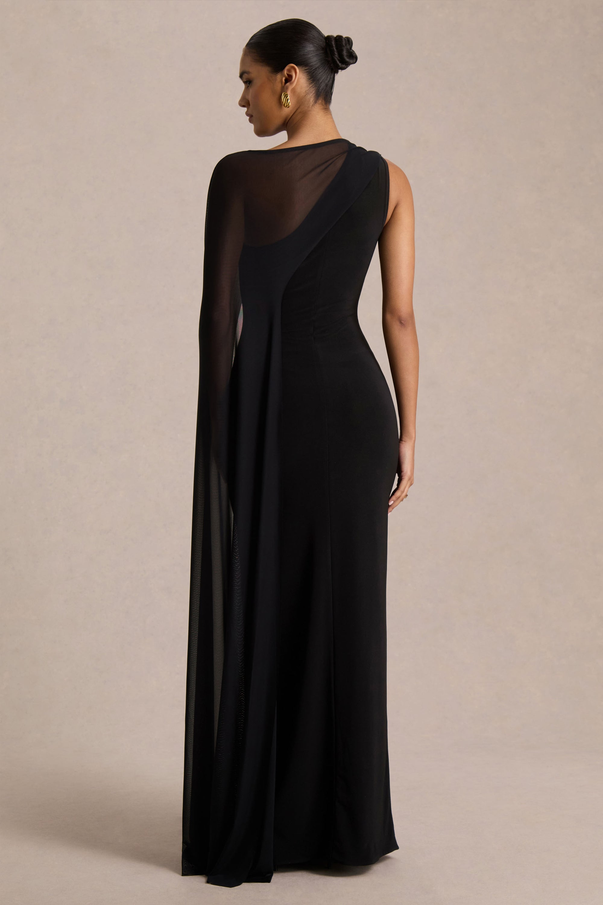 club london cape dress US 4 / BLACK