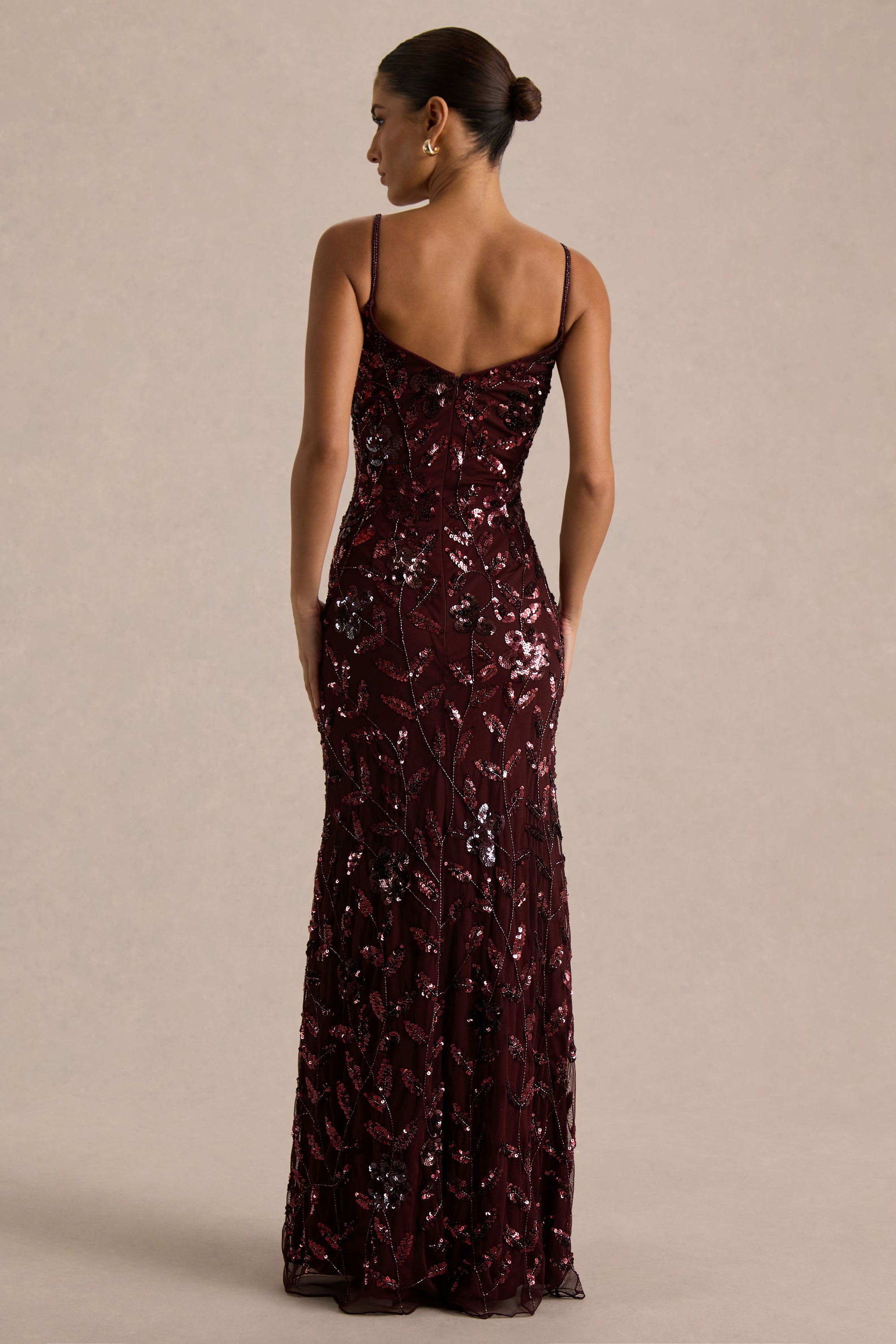 burgundy sequin bridesmaid dresses Azazie 2026 Corset Lace Up Mermaid Prom Dress Burgundy Gown