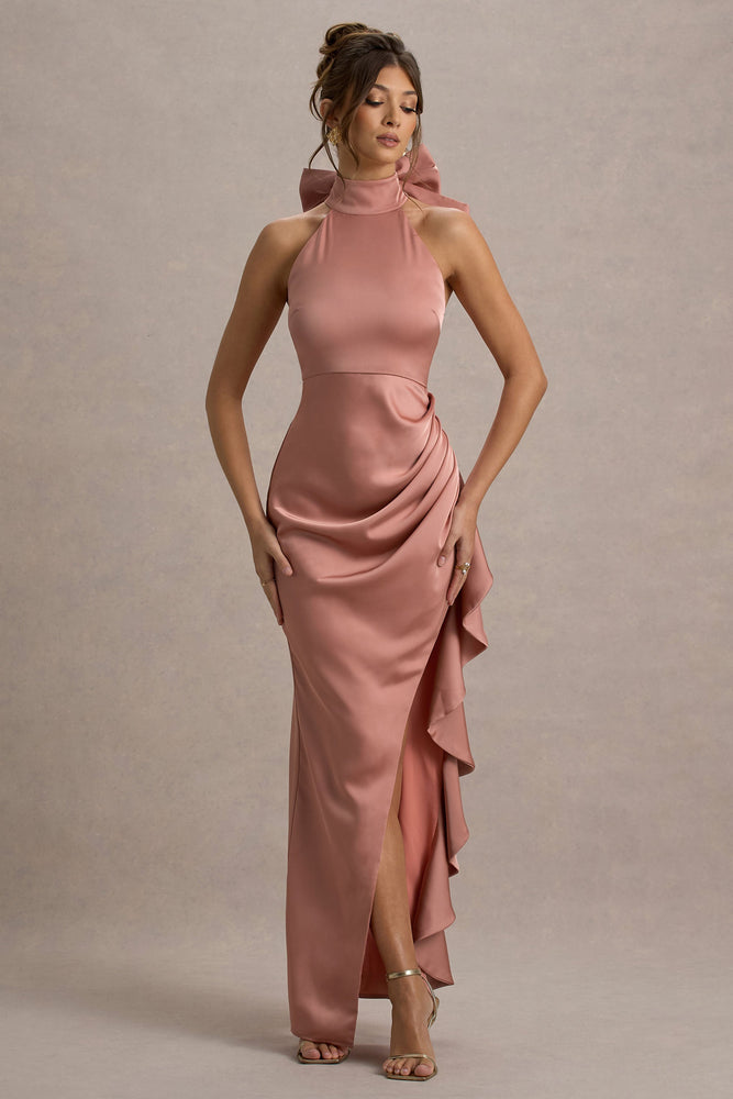 本日処分します‼️Back Ribbon Tiered Satin Dress uploaded_image_6_0irhd_1000x10