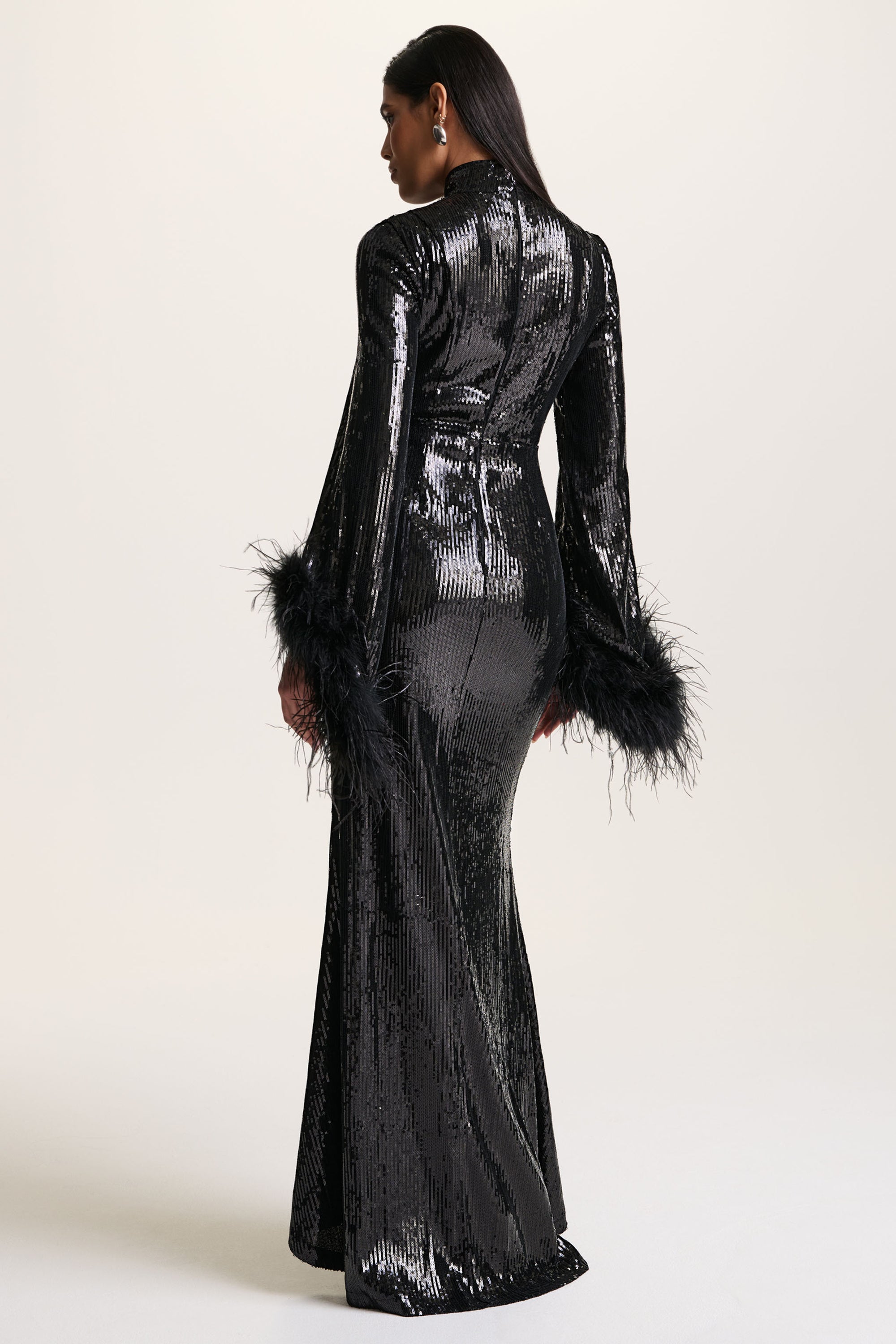 black and silver sequin dress long sleeve Amazon.com: XUNRYAN Sequin Dresses Women Sparkly Wedding Guest Long Bell Sleeve Maxi Dress Fishtail Evening Party Prom Ball Gown Outfit Black : Clothing, Shoes & Jewelry